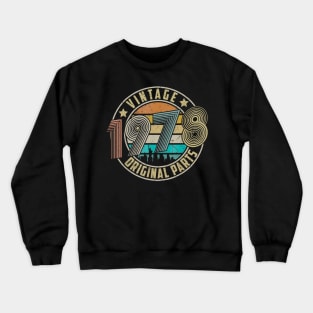 Vintage 1978 Original Parts 42th Birthday Gifts Crewneck Sweatshirt